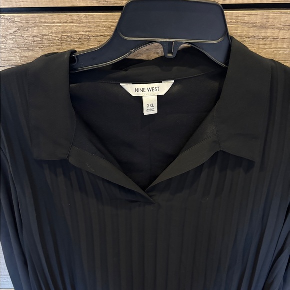 Nine West Black Pleated Dress - Picture 3 of 6